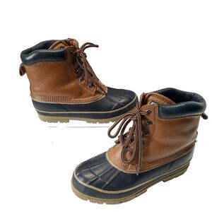 Original Rugged Outback Thermolite Brown Rain Duck Boots Women’s Sz 8 Outdoors